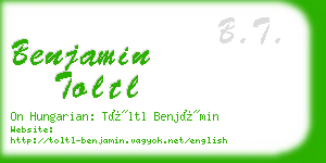 benjamin toltl business card